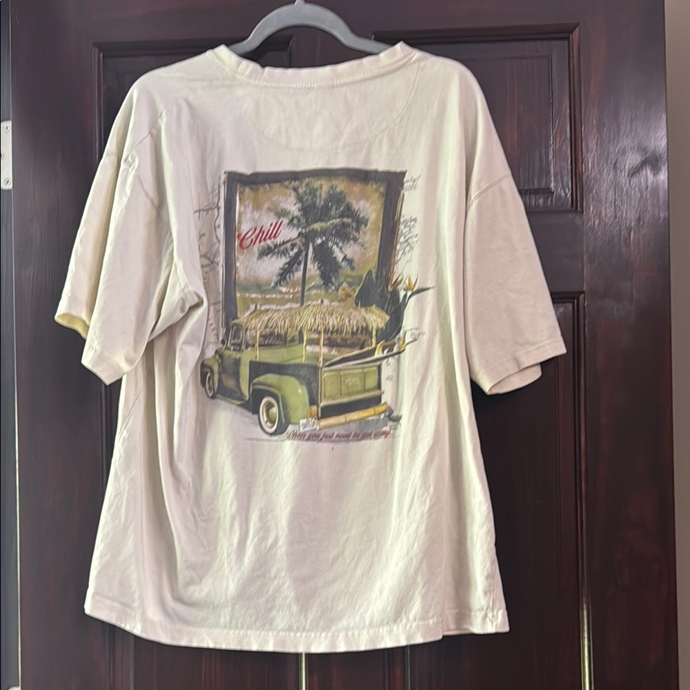 Vintage No Bad Days Graphic Men's T-Shirt - Cream